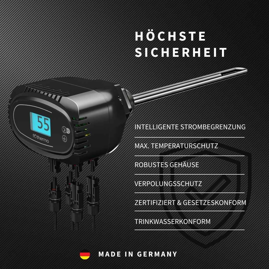 1 kW Solarheizstab