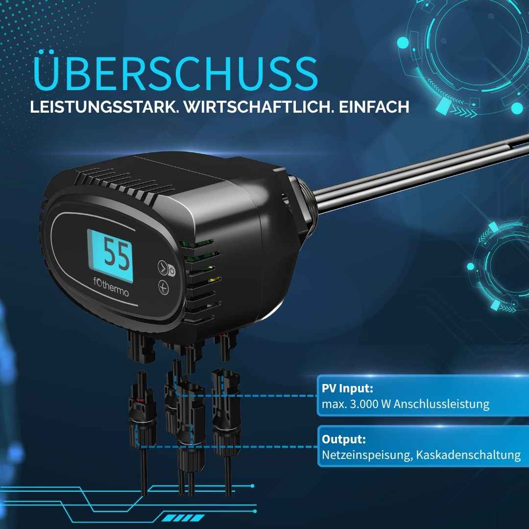 1 kW Solarheizstab