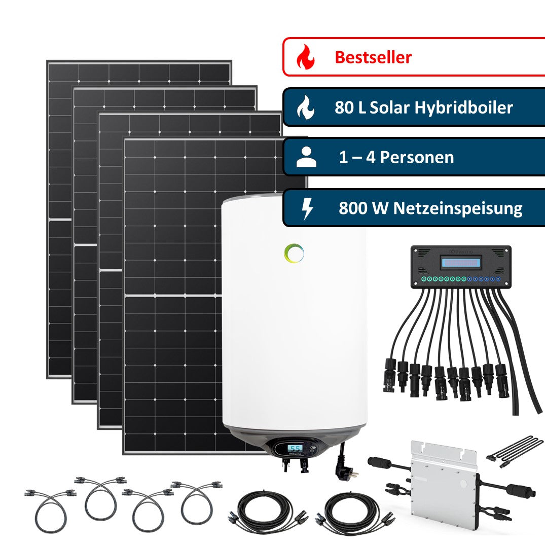 Set 80 L Hybridboiler mit 800 W Netzeinspeisung