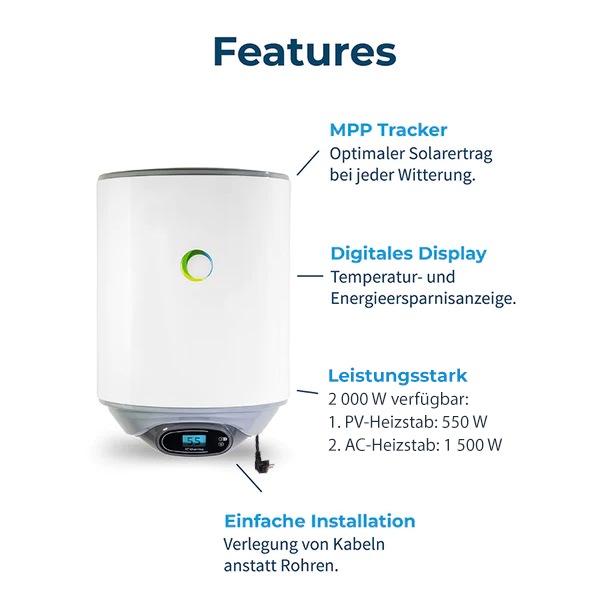 30 L Solar-Hybridboiler