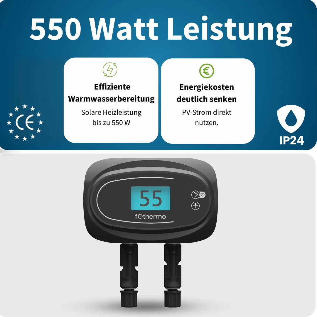Varilla calefactora solar 550 W