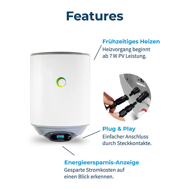 Boiler solare off-grid da 30 litri