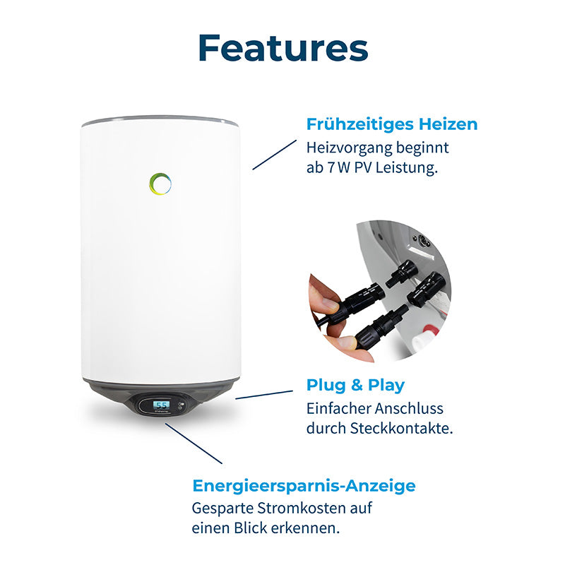 Boiler solare off-grid da 80 litri