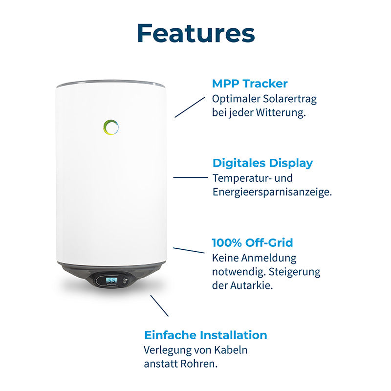 Boiler solare off-grid da 80 litri
