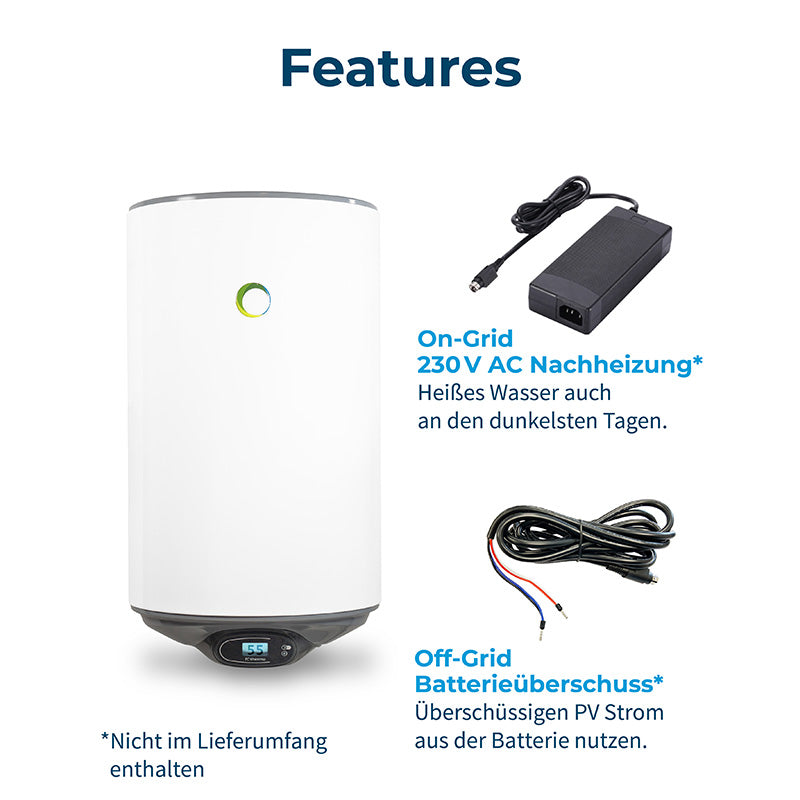 Boiler solare off-grid da 80 litri